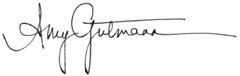 Amy Gutmann's signature