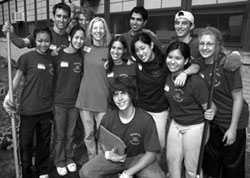Amy with Wharton students