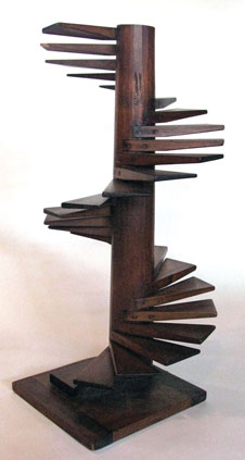 Wharton Esherick. Hedgerow Stairs. Wood model, 1936.