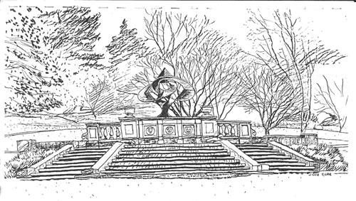 bronze sketch morris arboretum