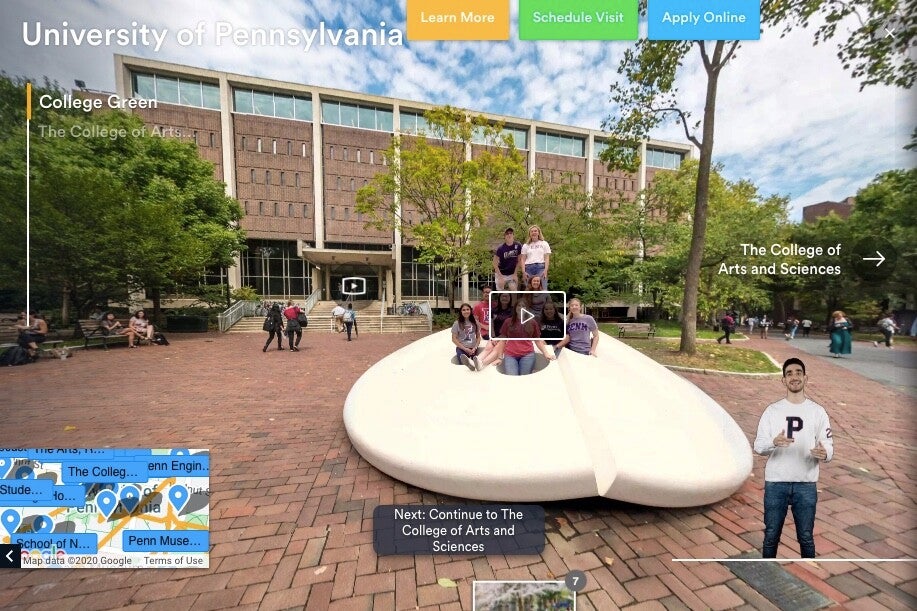 upenn virtual tour youvisit