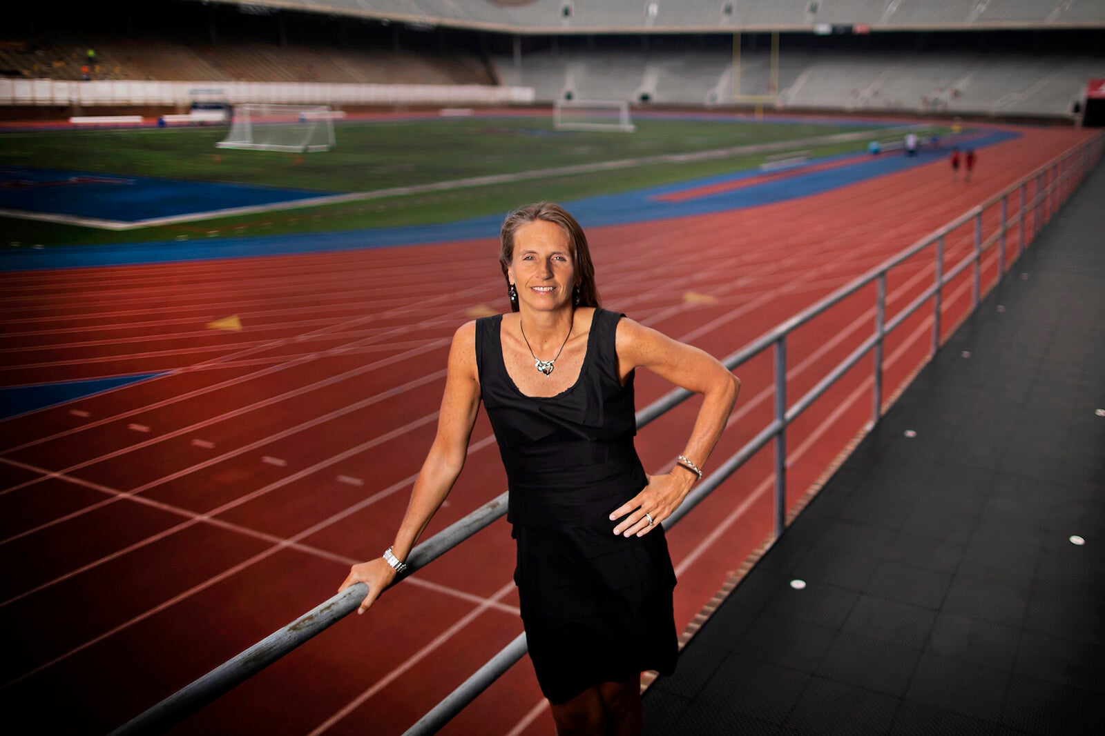 athletics director shanahan at franklin field
