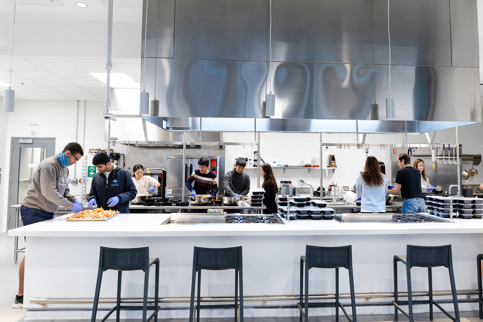 wide view of tangen hall food lab