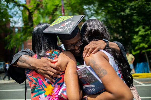 commencement hug