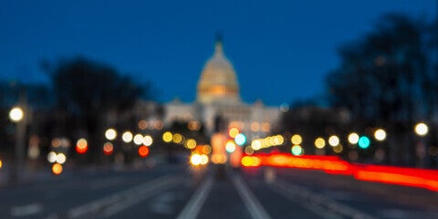 Blurred Capital building