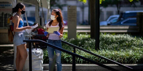 Students with Masks