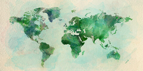 World Map illustration