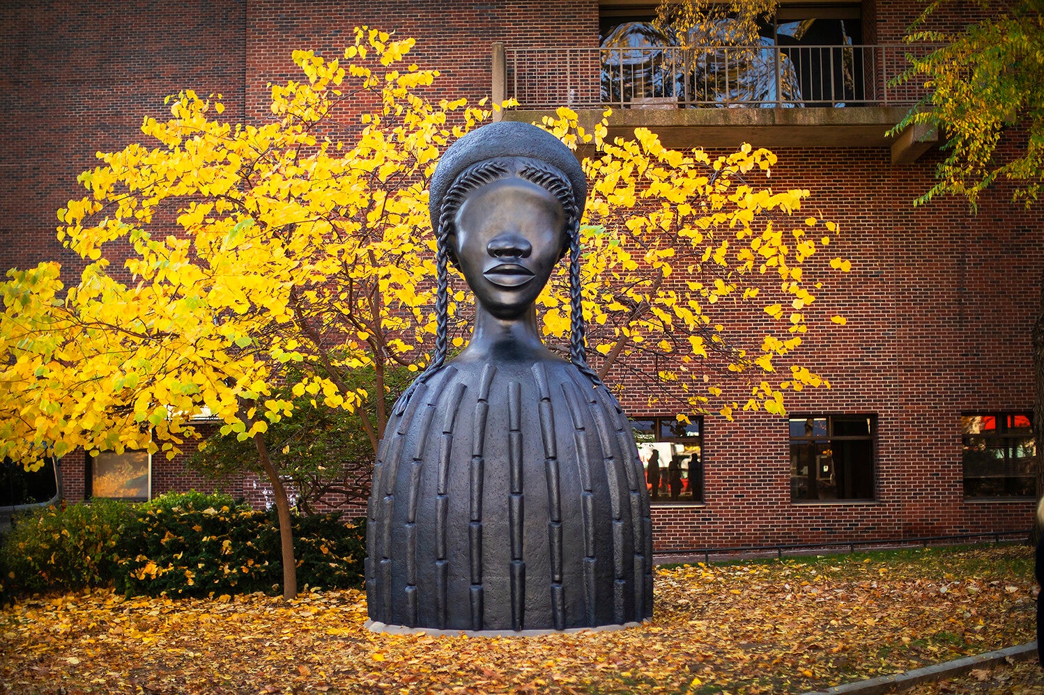 brickhouse in front of meyerson hall