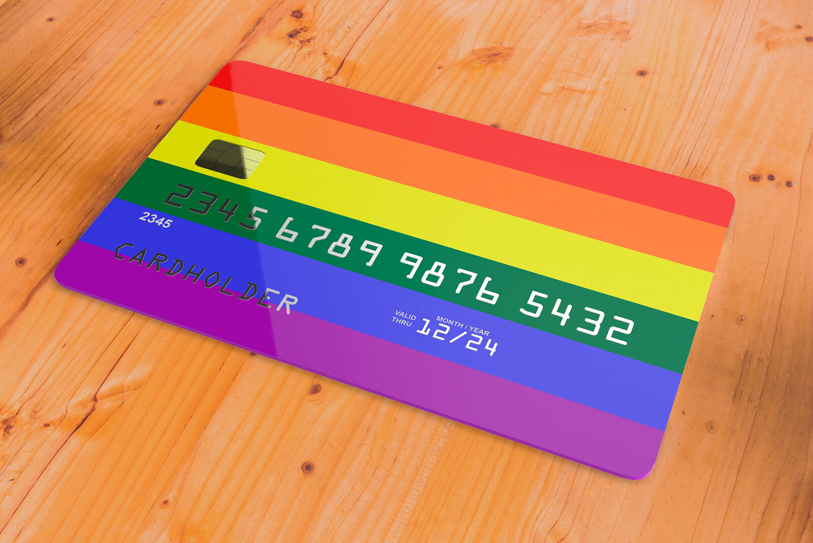 rainbow credit card during pride month