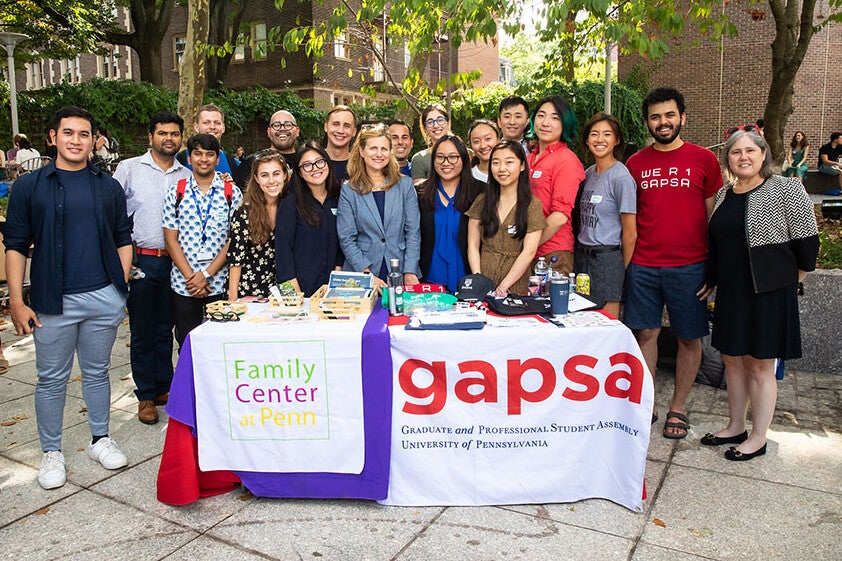 gapsa family center meets with penn president magill