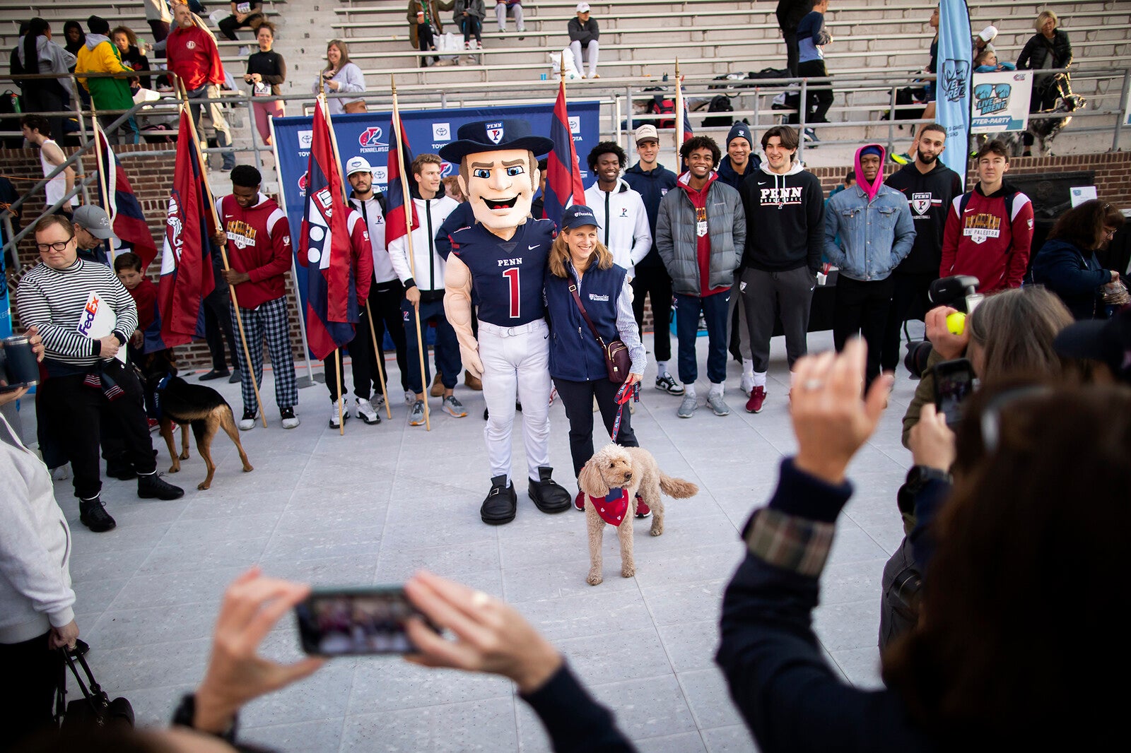 penn president liz magill at franklin field