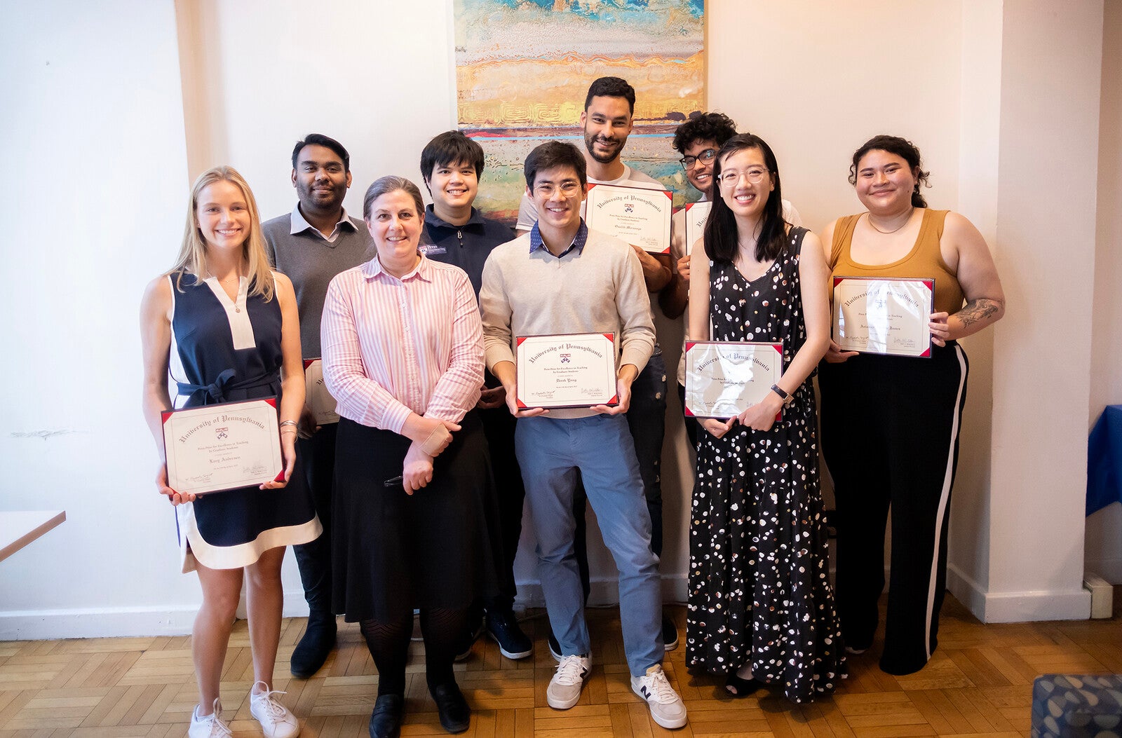 group of winners for penn prize for excellence in teaching