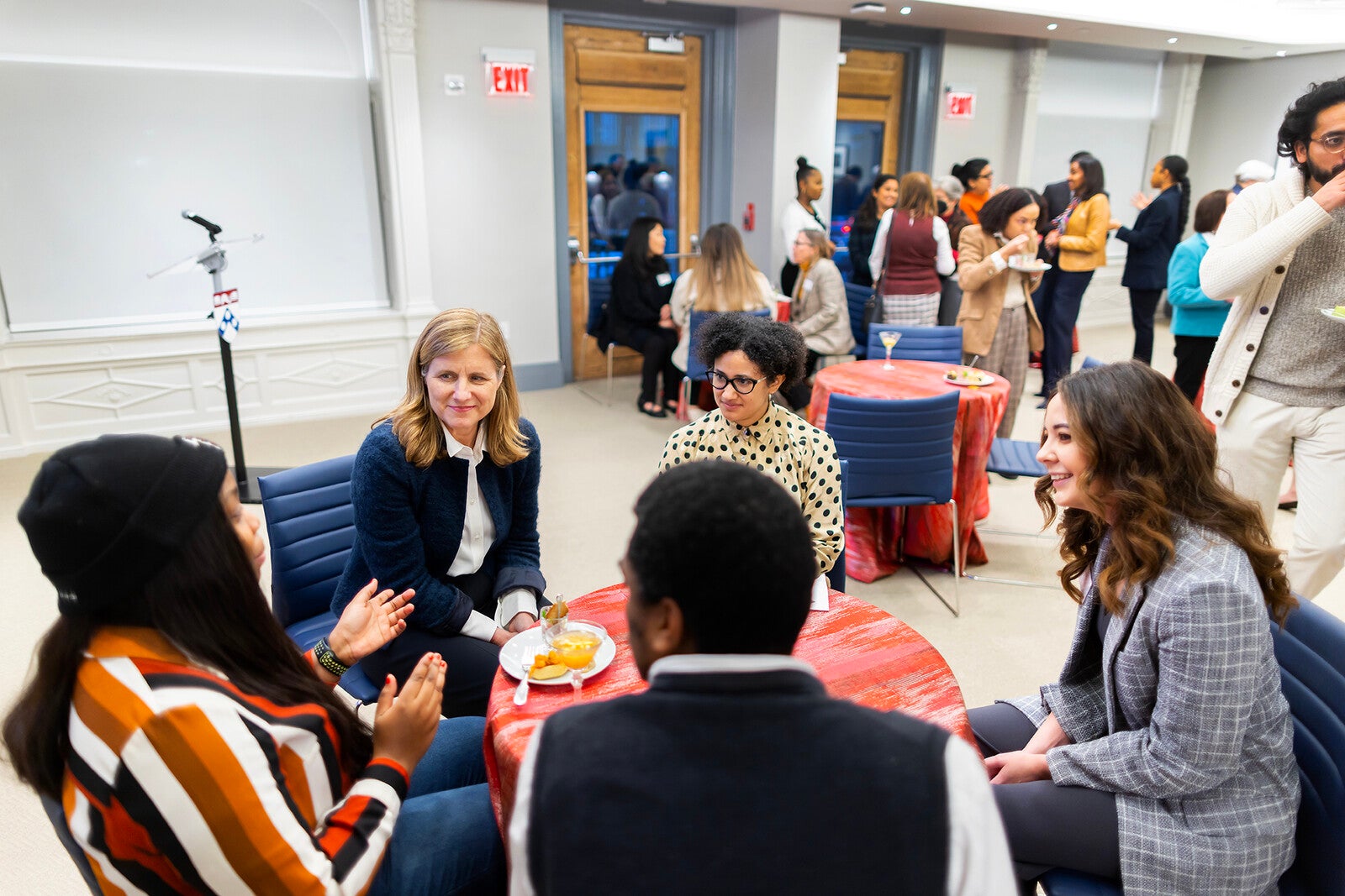 penn president magill with fellows