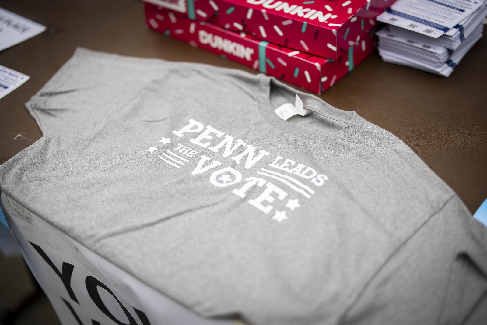penn leads the vote tshirt