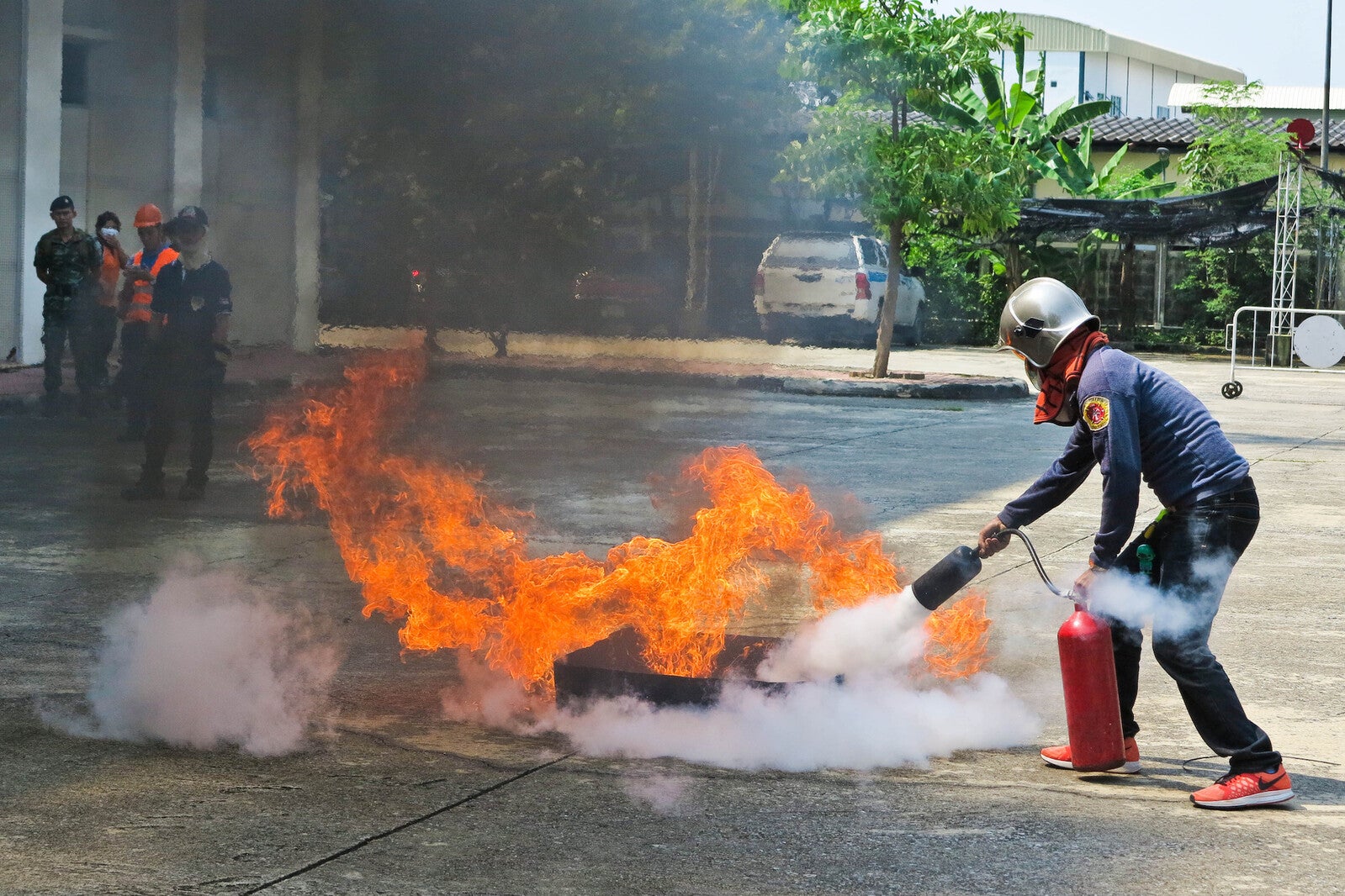 e scooter on fire