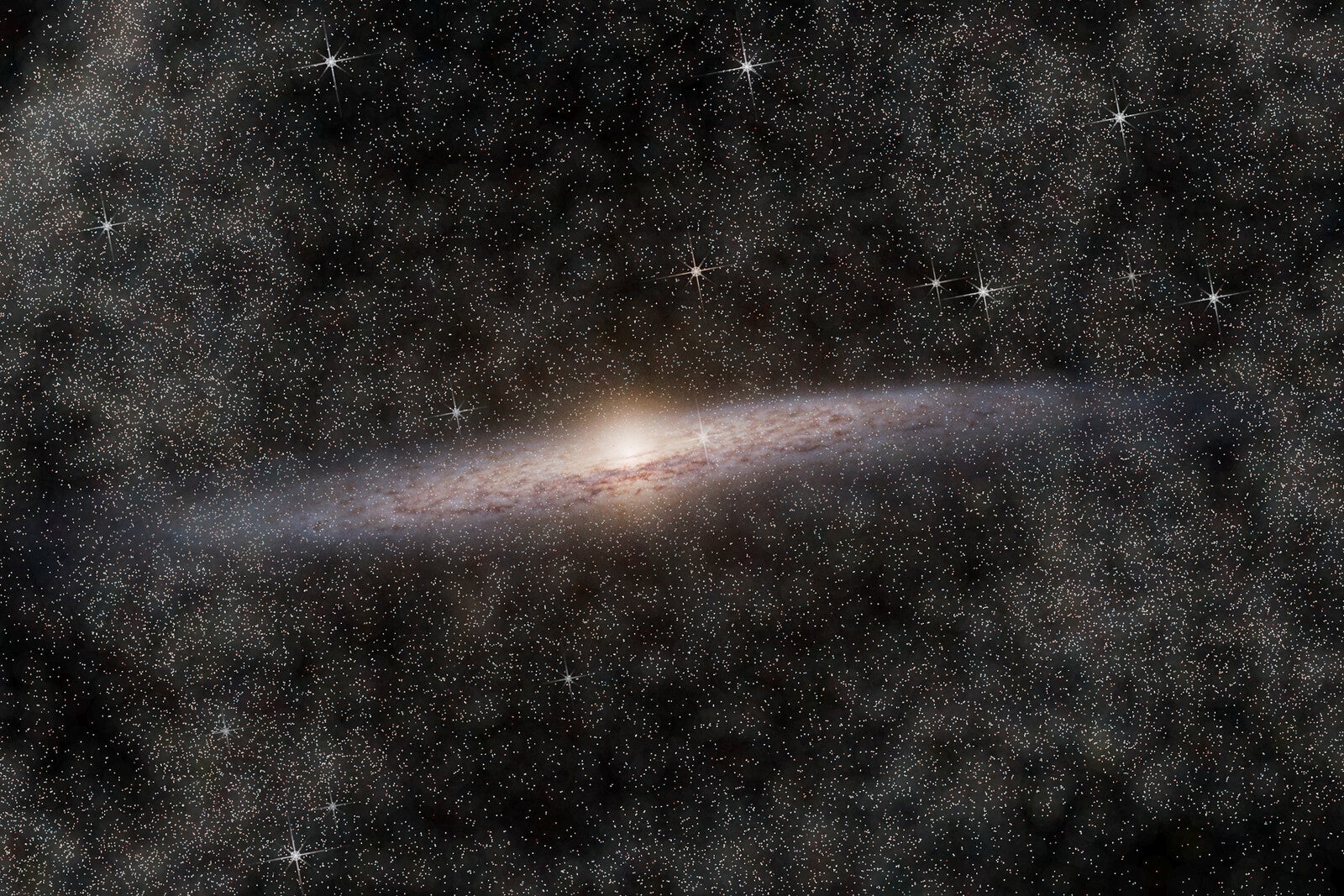 milky way rendering