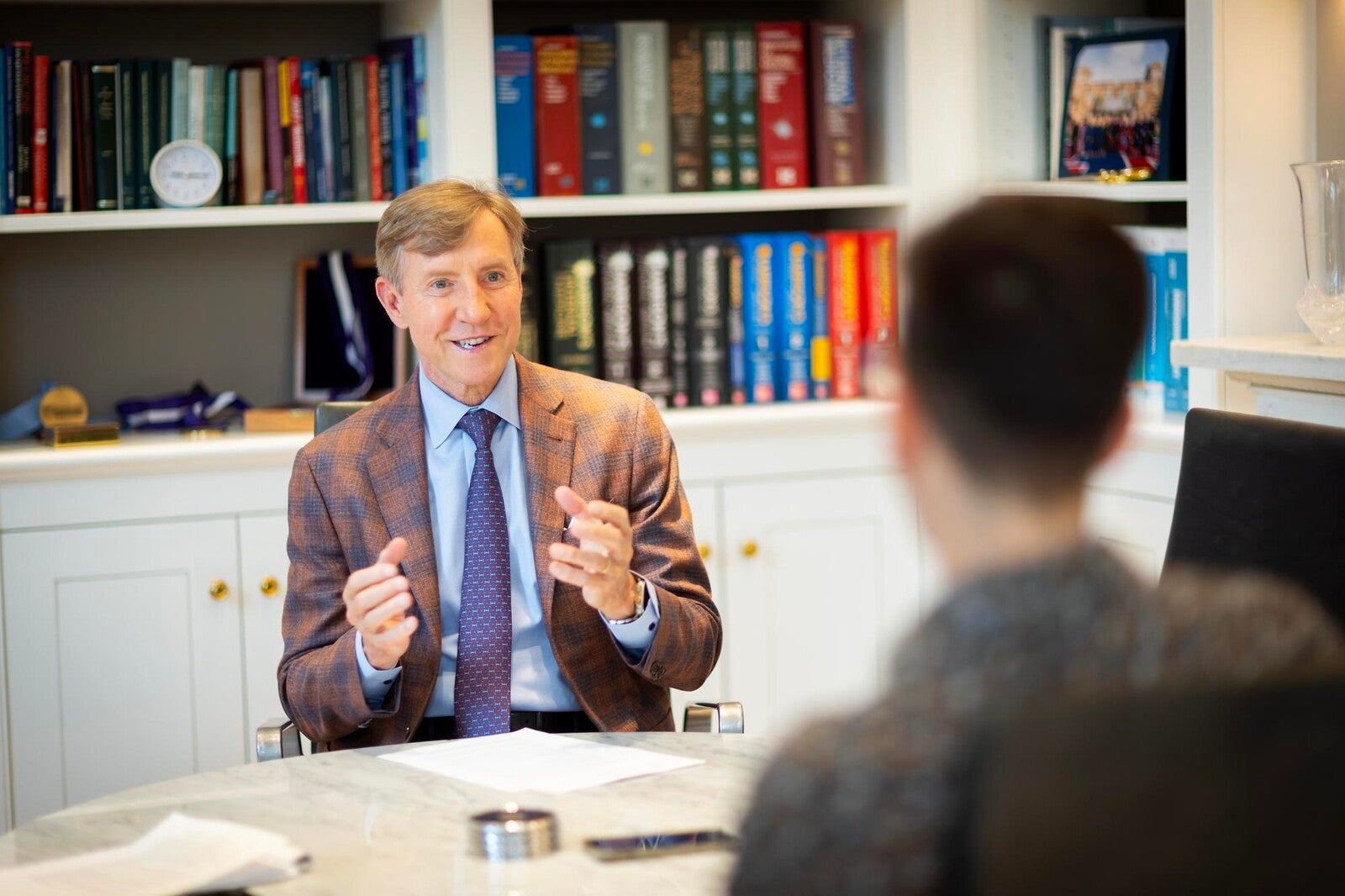interview with interim president J. Larry Jameson