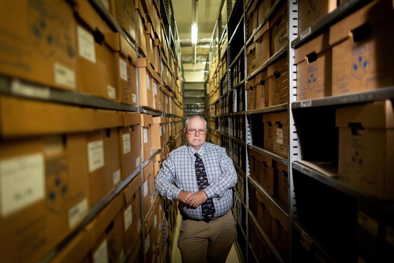 ahern in archives storage