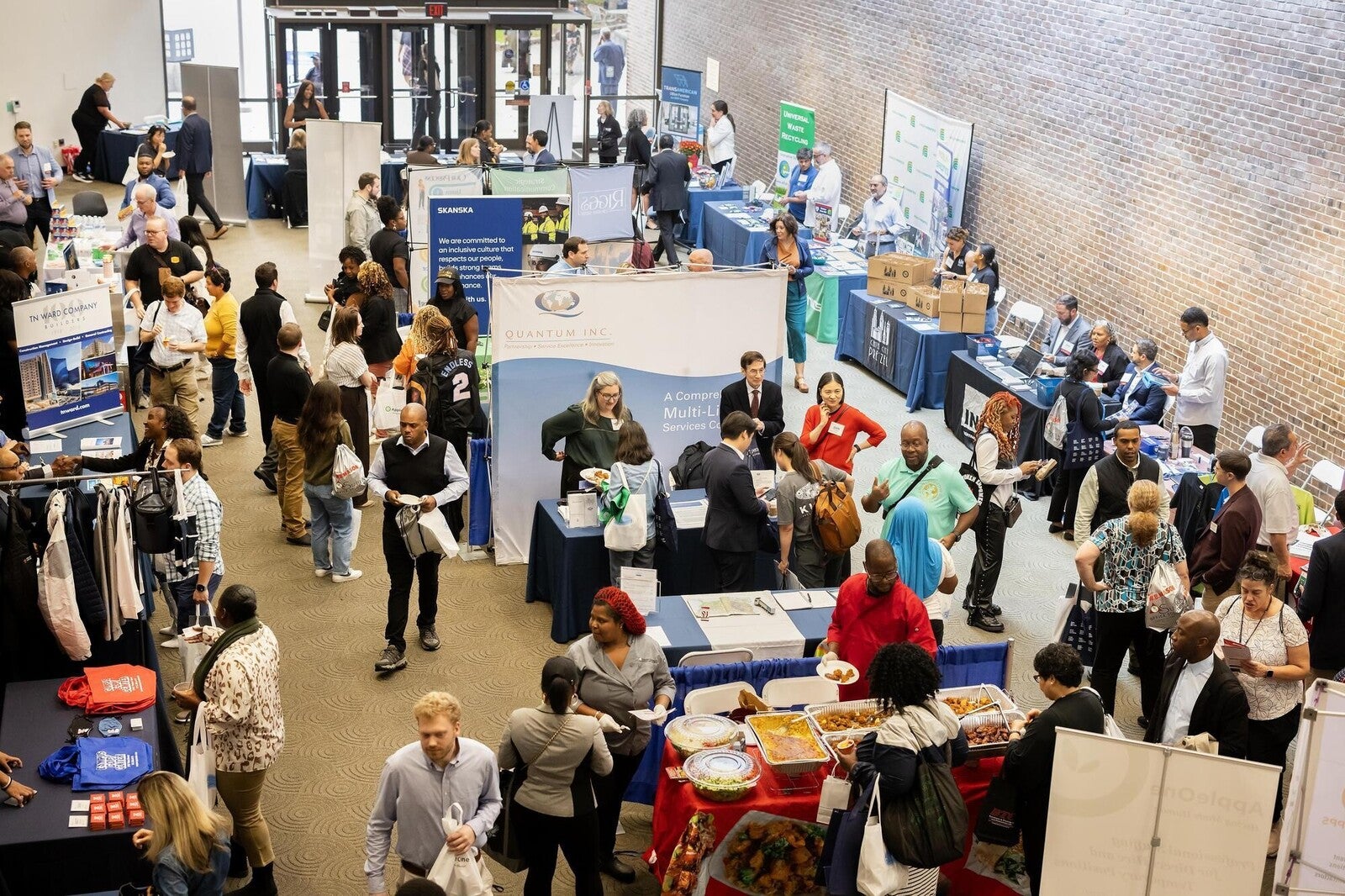 local business expo filled with visitors