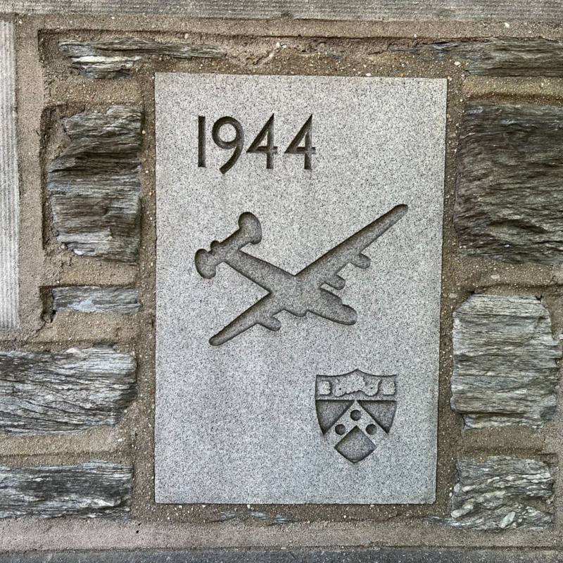Ivy Stone on campus placed by the class of 1944