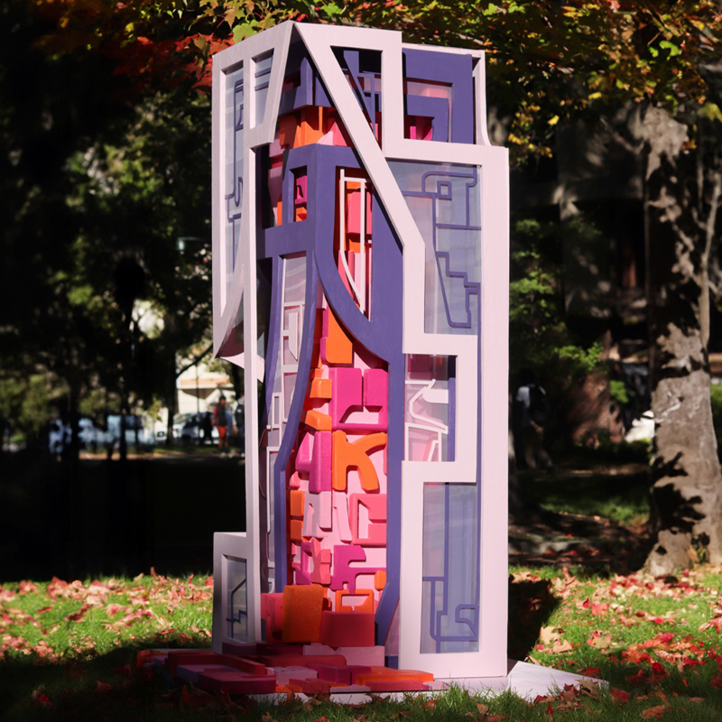 Large-scale art installation designed and fabricated by student team⁠